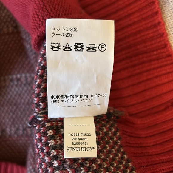 Pendleton Tribal Aztec Cardigan Sweater Petite Small - Picture 6 of 7